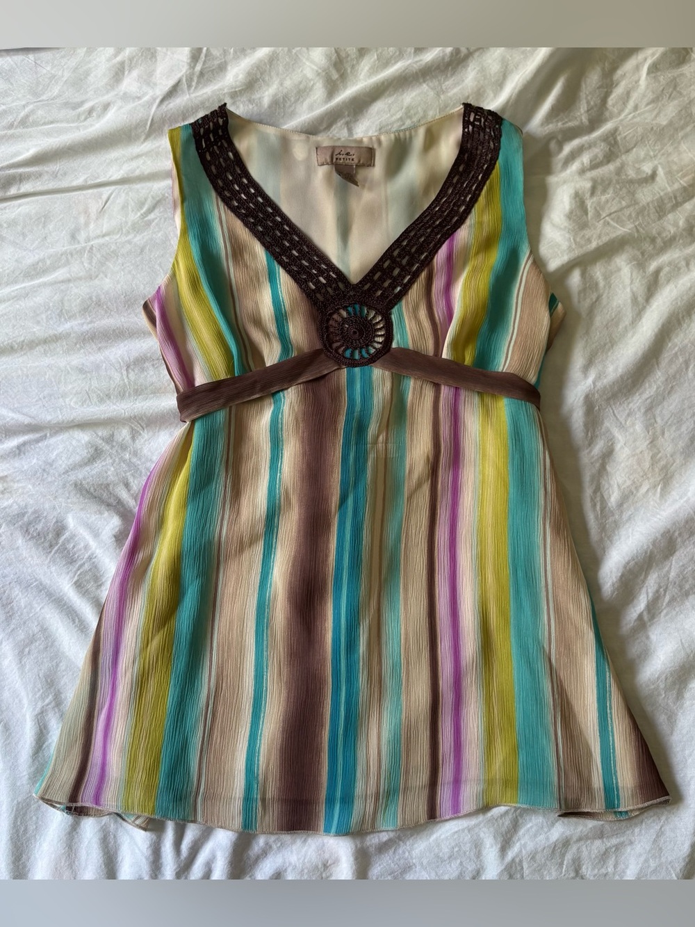 I.E. Petite y2k striped top